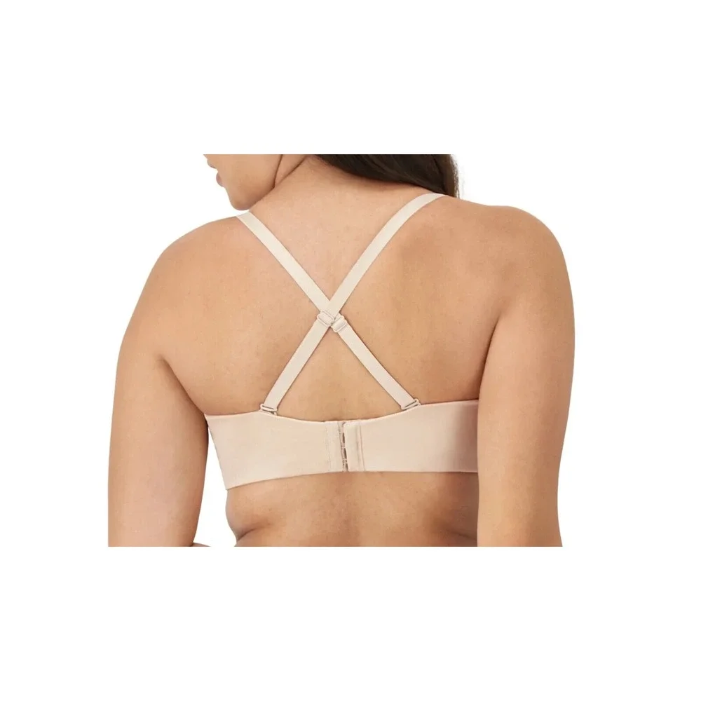 Maidenform Strapless Bra Strapless Bra 38DDD Nude Beige Convertible‎ Formal Prom
